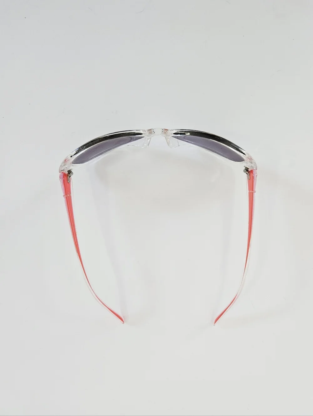 Vintage Dolce & Gabbana Wayfarer Red Large Gradient Frame Smoke Lens Sunglasses